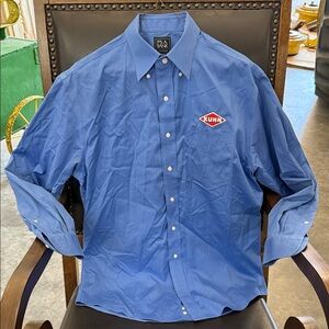 Jos. A. Bank Men’s Blue Button Down Shirt w/ KUHN logo - Size 15.5-34
